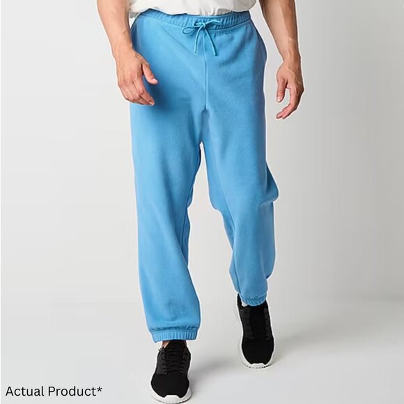 Xersion Big & Tall Fleece Set Williamsburg Blue 2XL Pullover + Sweatpants Set - Picture 2 of 11